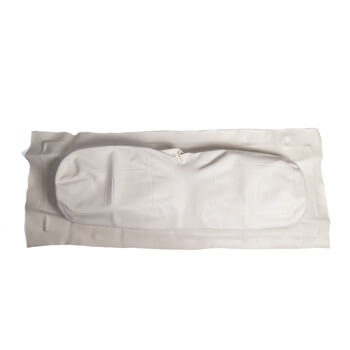 SEAT COVER BACK TXT - WHITE